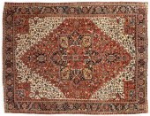 Heriz rug, large central medal