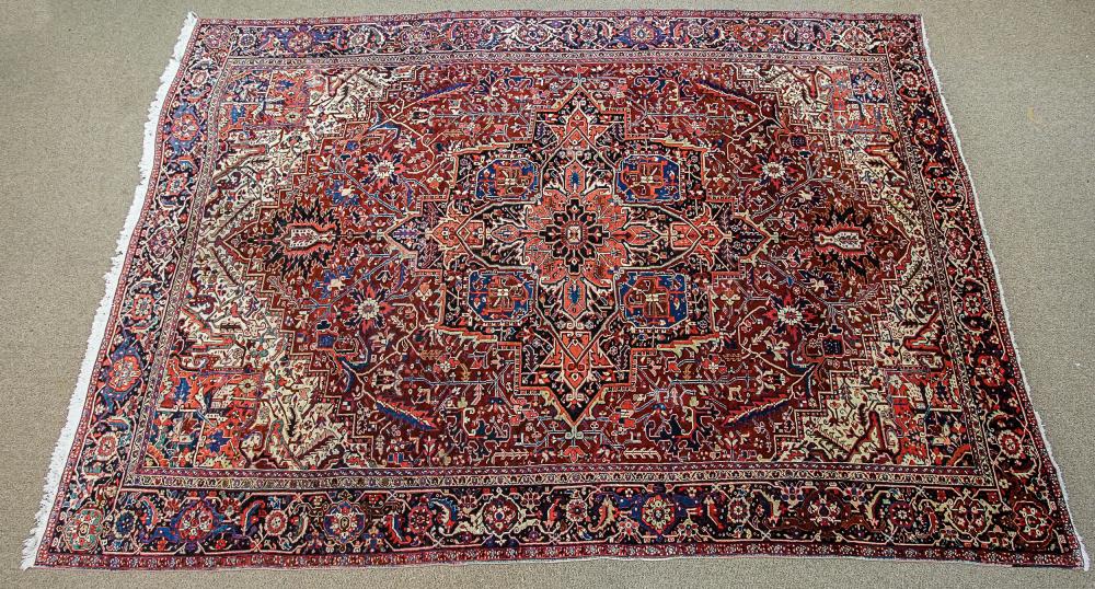 HERIZ RUG, POST 1950, 14 FT 3 IN