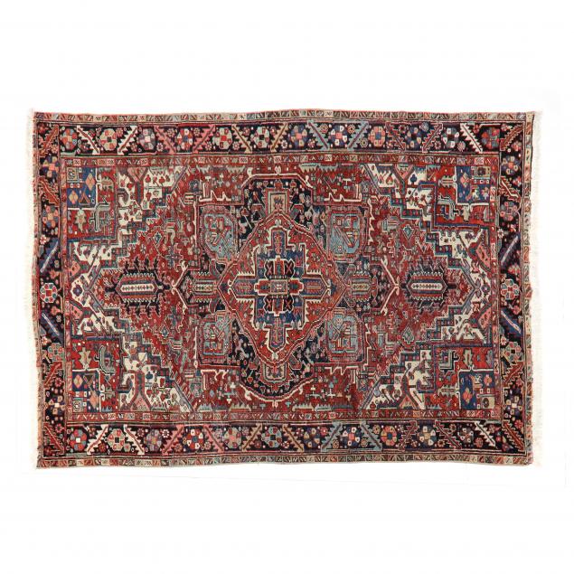 HERIZ RUG Red field with large