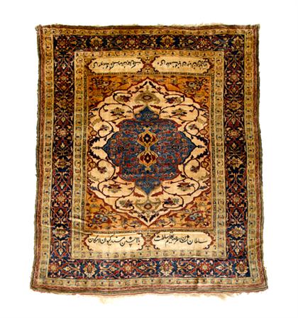 Heriz silk rug    northwest persia,