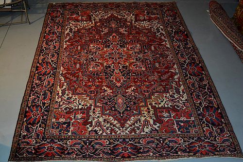 HERIZ WOOL ORIENTAL RUG, 8'10" X