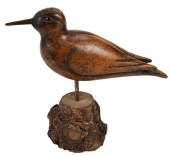 HERMAN GLICK CARVED SANDPIPER