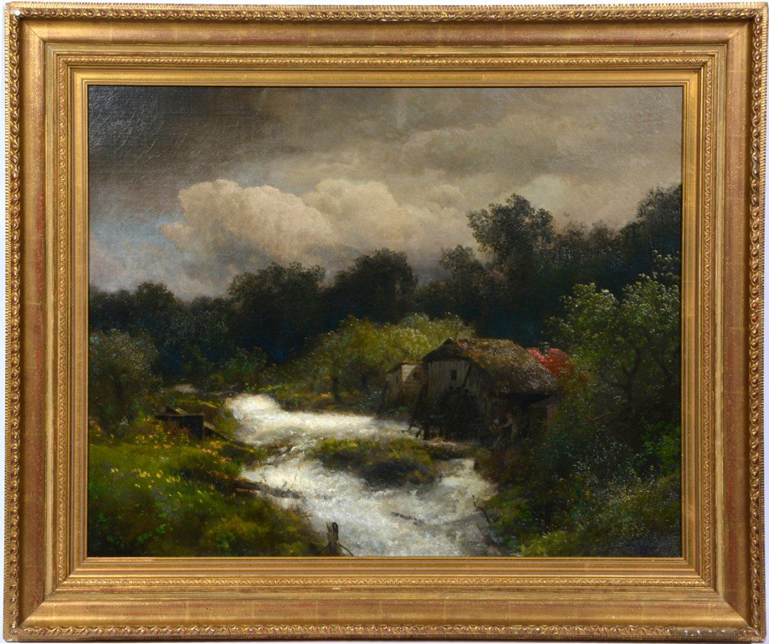 HERMAN HERZOG, OLD MILL WITH