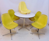 HERMAN MILLER TABLE & 4 CHAIRS