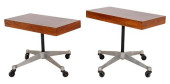 HERMAN MILLER WALNUT ROLLING E