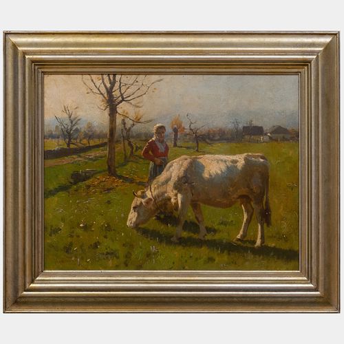 HERMANN HARTWICK (1853-1926): COW