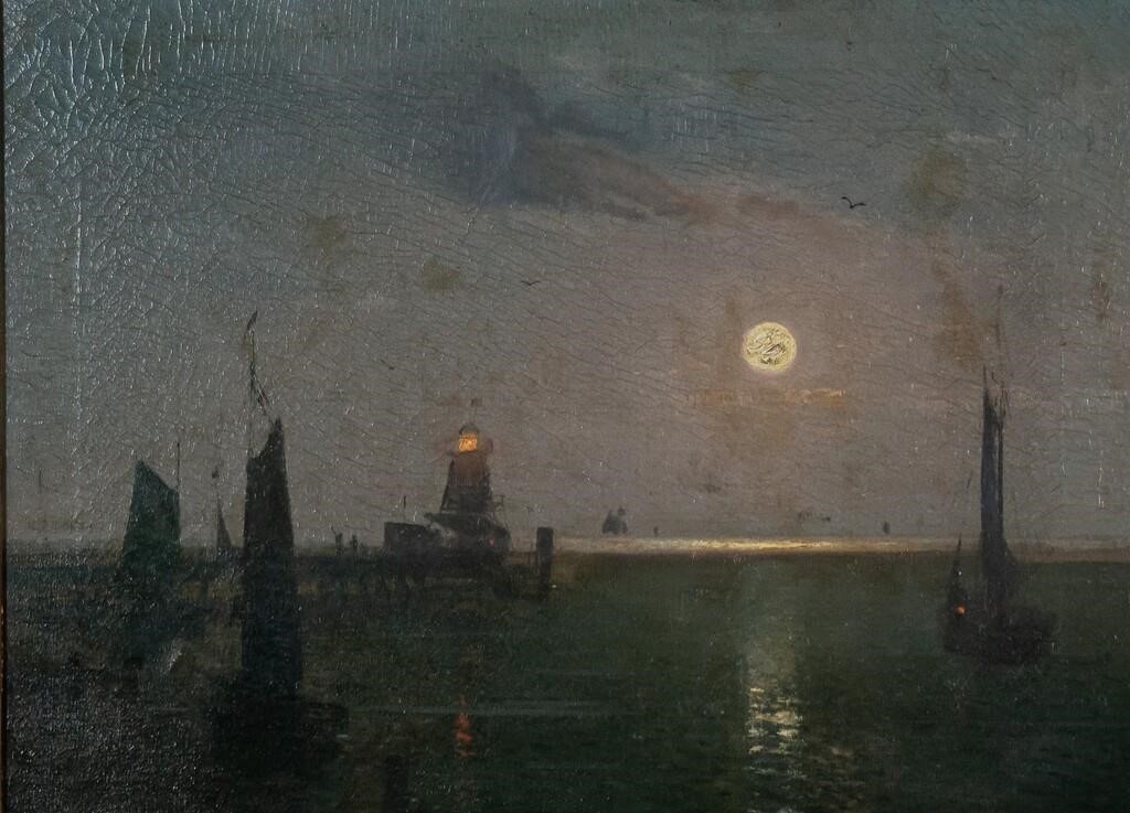 HERMANN HERZOG OIL ON CANVAS
