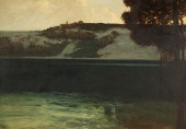 HERMANN URBAN OIL ON CANVAS CO