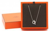HERMES 18K WHITE GOLD & DIAMON