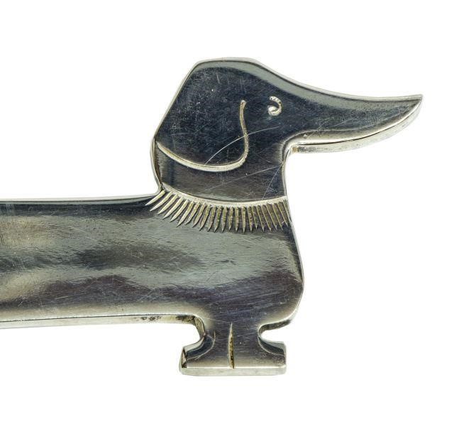 HERMES 925-950 SILVER DACHSHUND