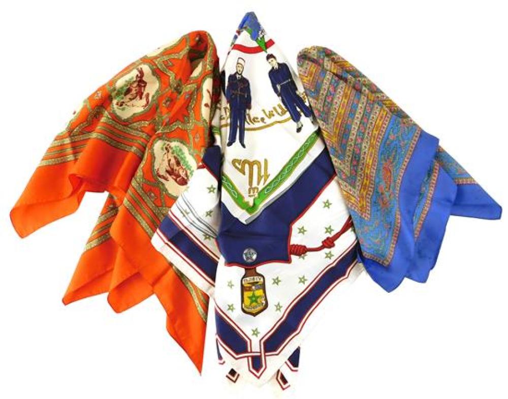 HERMES AND LIBERTY SCARVES,