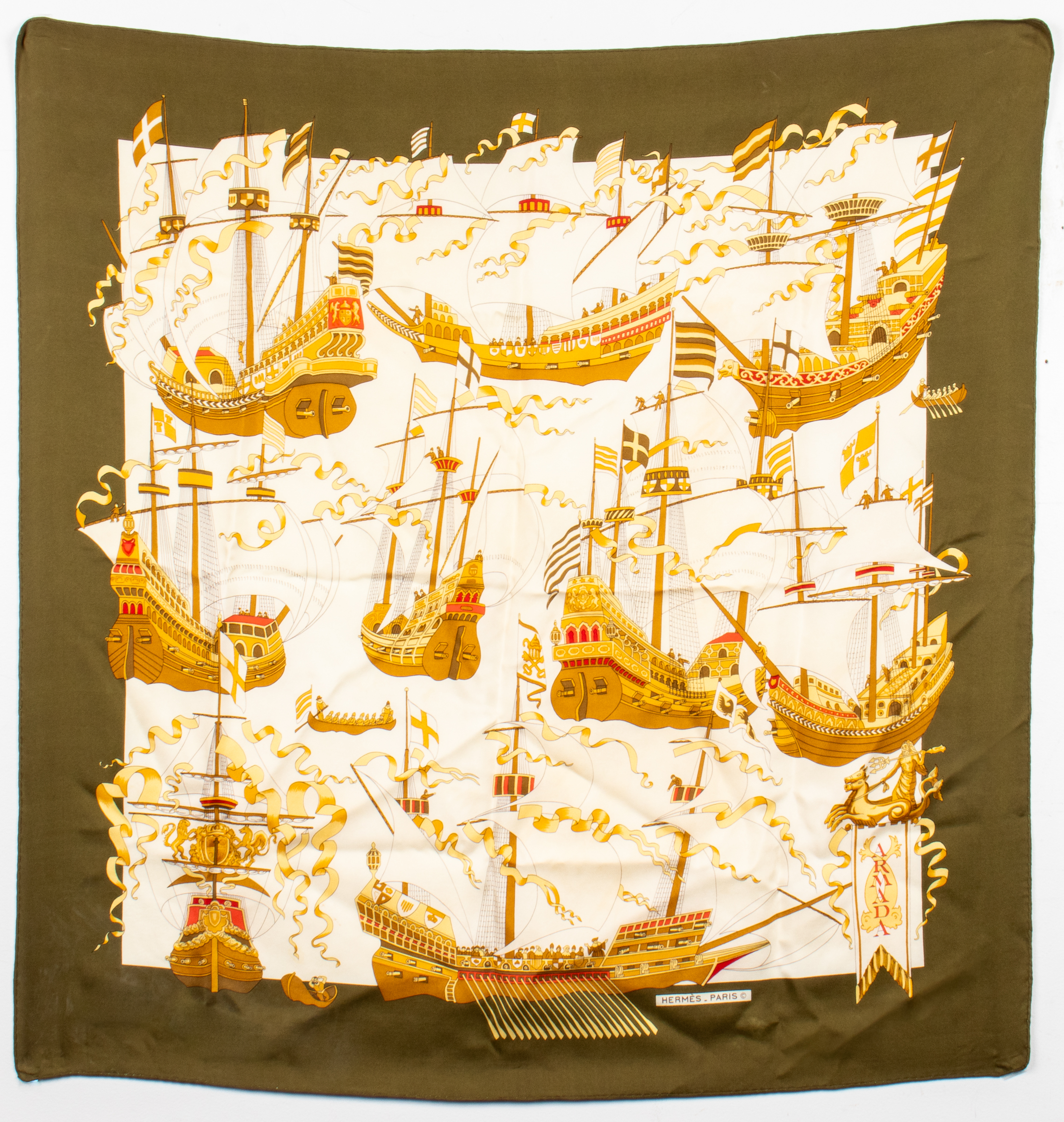HERMES "ARMADA" SILK SCARF Hermes