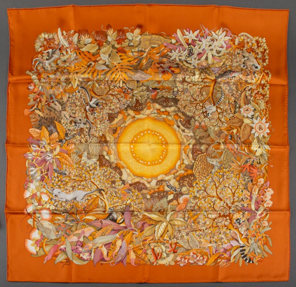 HERMES "AU COUER DE LA VIE" SILK