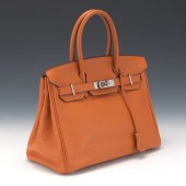 HERMES BIRKIN 30 IN ORANGE TOG