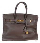 HERMES BIRKIN 35 HANDBAG, CACA