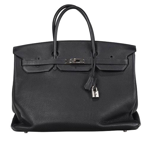 HERMES BIRKIN 40 HANDBAG, NAVYcirca
