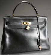 HERMéS BLACK BOX LEATHER KELLY