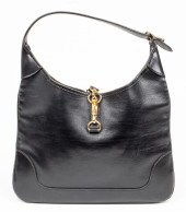 HERMES BLACK LEATHER 30CM TRIM