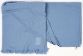 HERMES BLUE CASHMERE STOLEHerm