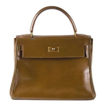 Hermes Brown Calf Kelly Bag 	 
