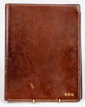 HERMES BROWN LEATHER GM SIMPLE