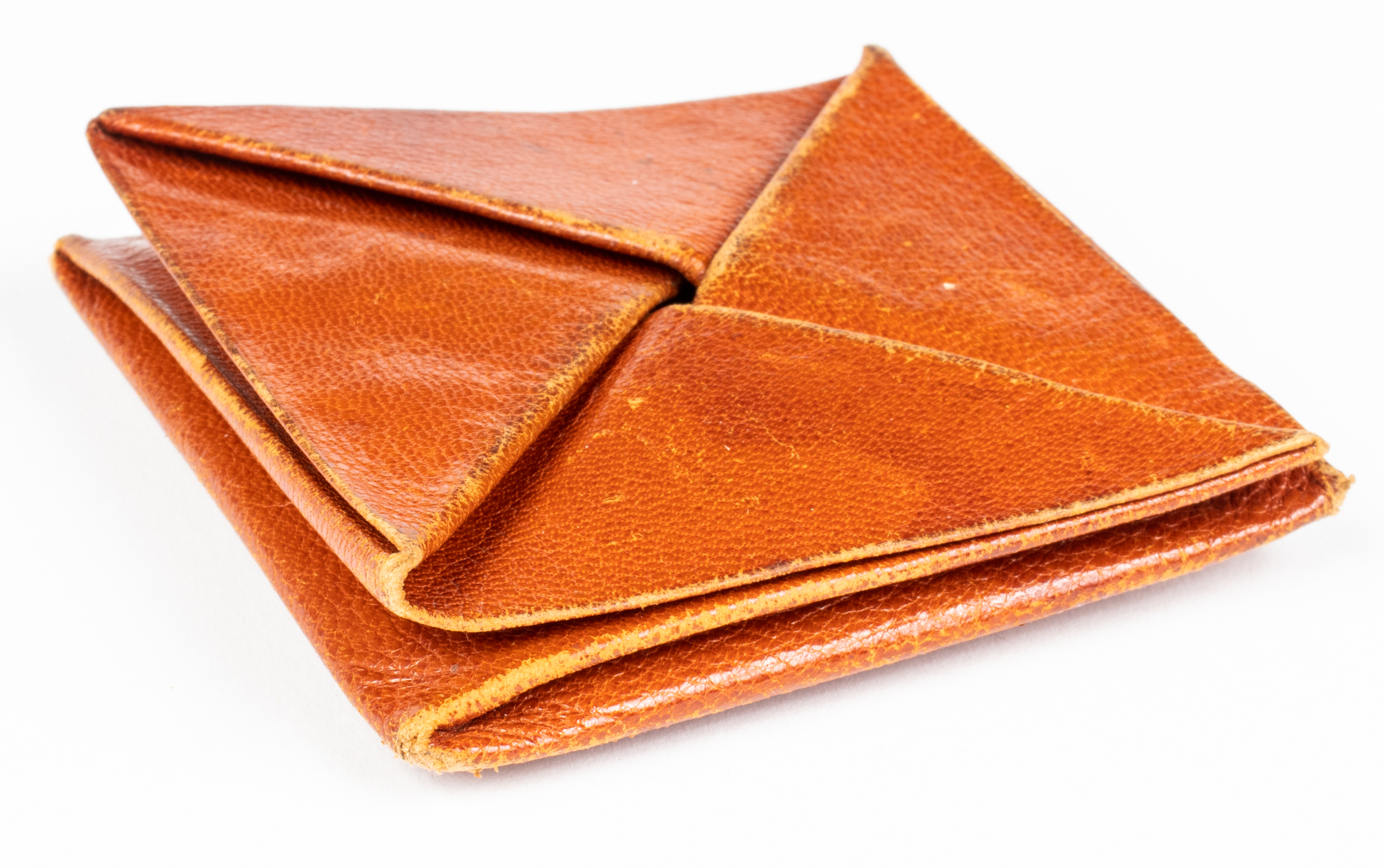 HERMES BROWN LEATHER ZULU COIN