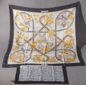 HERMES 'CARAIBES' SILK SCARF W