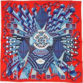 HERMES CASHMERE SCARF, POINT D