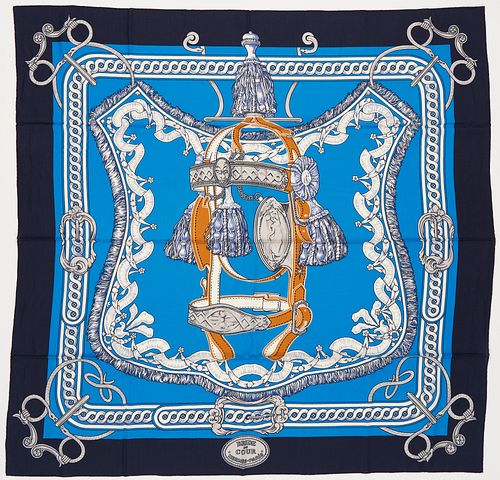 HERMES CASHMERE & SILK SCARF, BRIDE