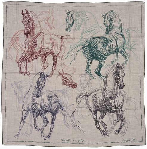HERMES CASHMERE & SILK SHAWL,