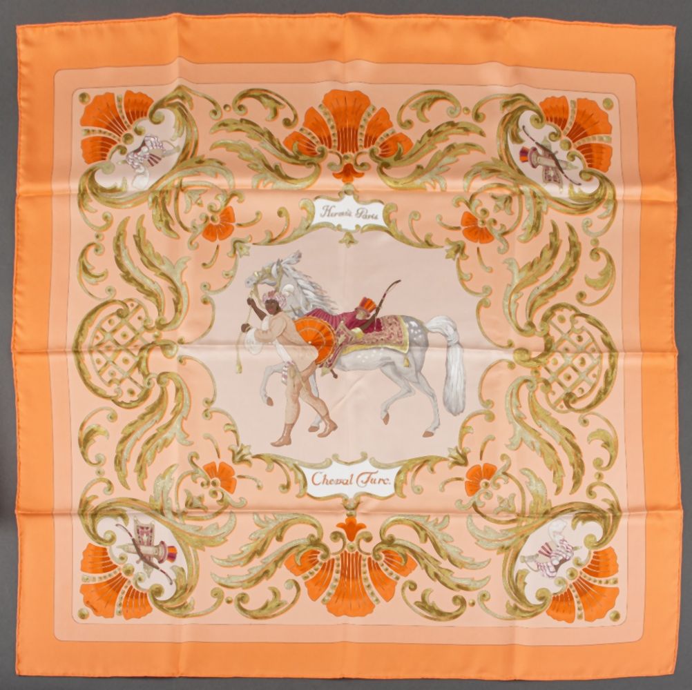HERMES "CHEVAL TURC" SQUARE SILK
