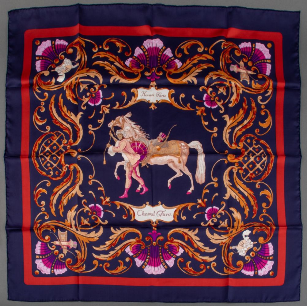 HERMES "CHEVAL TURC" SQUARE SILK