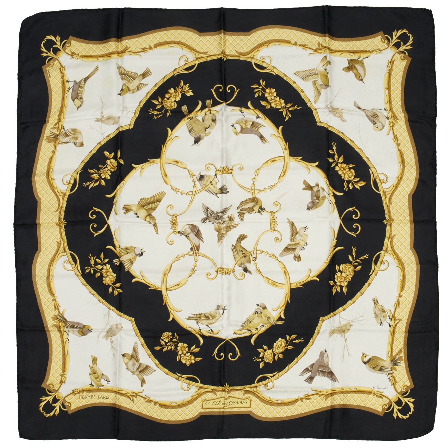 HERMES "CLE DES CHAMPS" 90 CM
