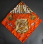 HERMES CLIQUETIS SILK SCARFHer