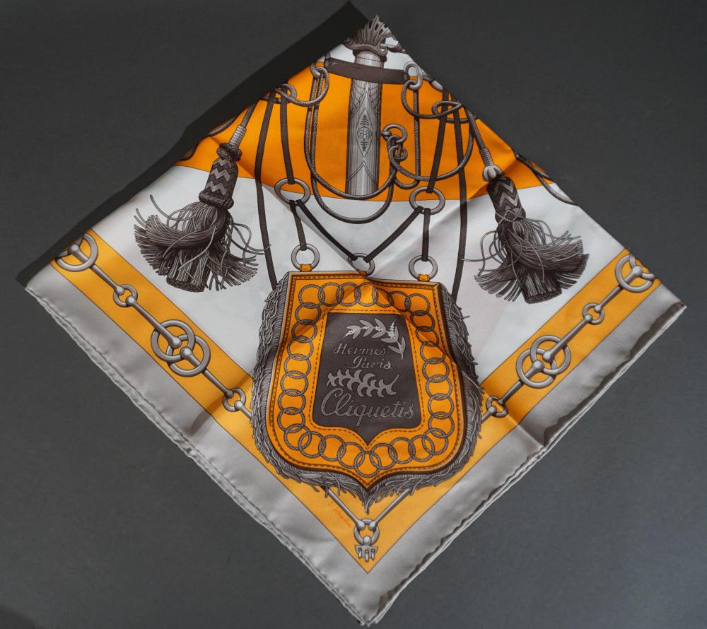 HERMES 'CLIQUETIS' SILK SCARFHermes
