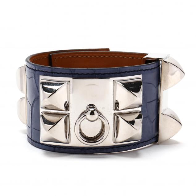 HERMES COLLIER DE CHIEN BLUE