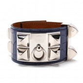 HERMES COLLIER DE CHIEN BLUE A