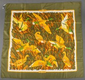 HERMES "COLS VERTS" SILK TWILL