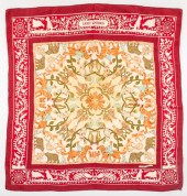 HERMES "EARLY AMERICA" RED SIL