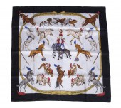 HERMES "EN PISTE" SCARF IN ORI