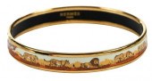 HERMES ENAMEL BANGLE BRACELETg