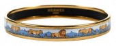 HERMES ENAMEL BANGLE BRACELETg