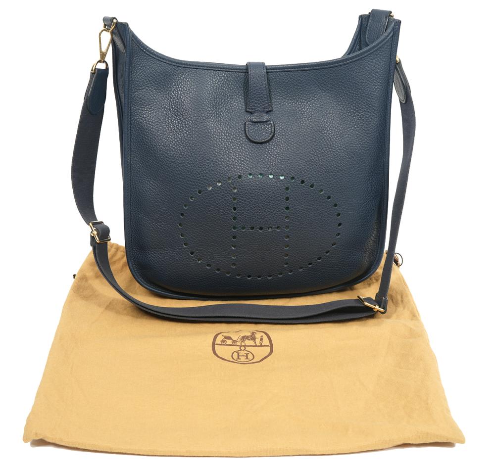 HERMES EVELYNE GEN III BLEU