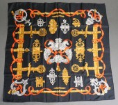 HERMES 'FERRONNERIE' SILK SCAR