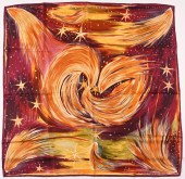 HERMES FEUX DU CIEL SILK SCARF