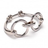 HERMES FILET DE SELLE SILVER B