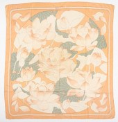 HERMES "FLEURS DE LOTUS" SILK