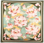 HERMES "FLEURS DE LOTUS" SILK