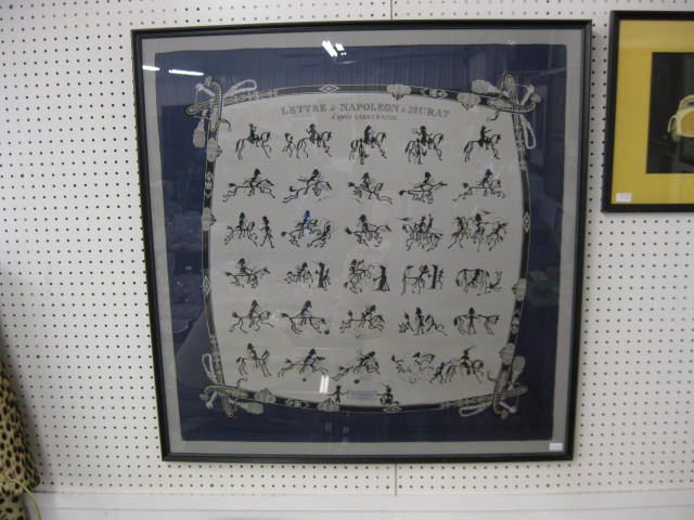 Hermes Framed Scarf equestrian