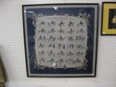 Hermes Framed Scarf equestrian